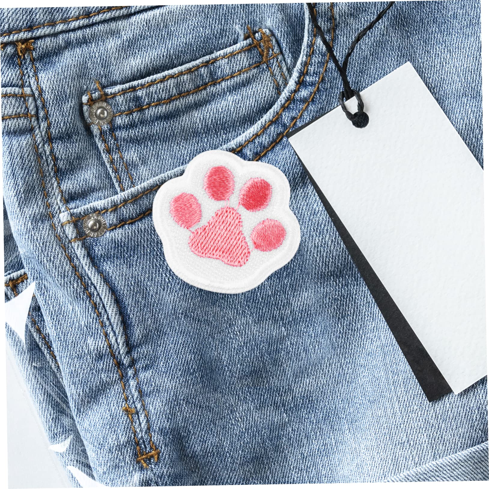 TEHAUX 98pièces Patch Autocollant Broderie Motif Patte De Chien Pour Vêtements Sacs Chapeaux Pour Diy Et Rénovation De Jeans