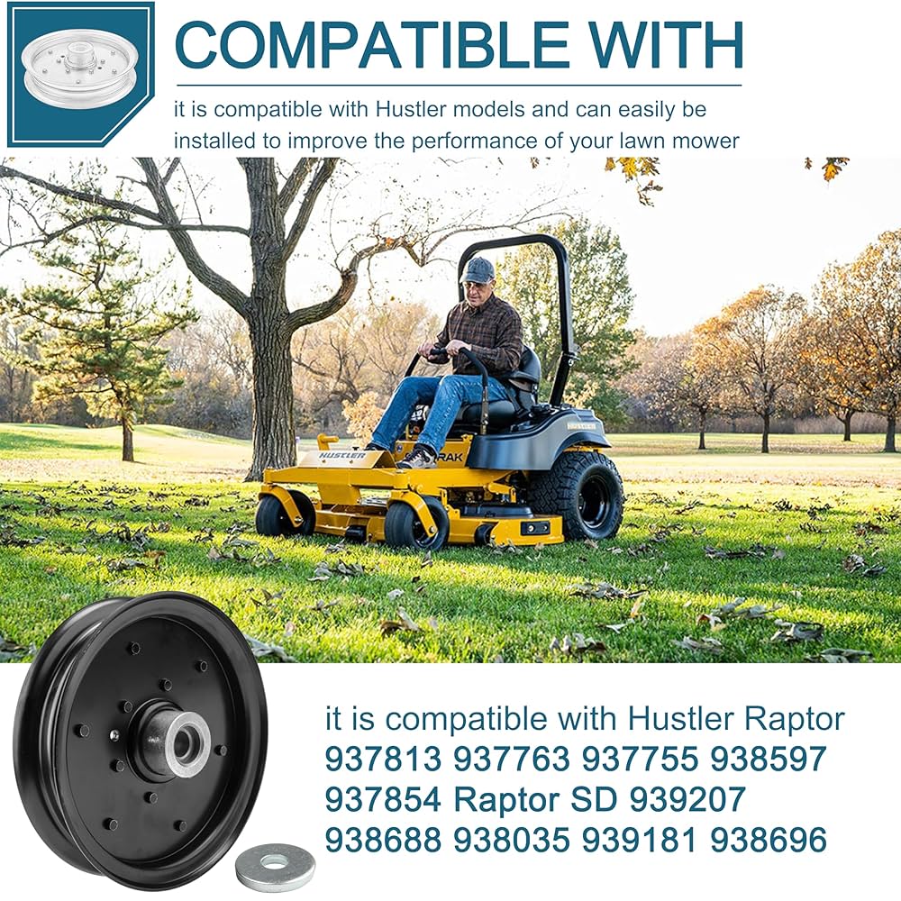 COCO    ＶRoll Amazon.com: Lawn Mower Flat Idler Pulley 126124 604231 for