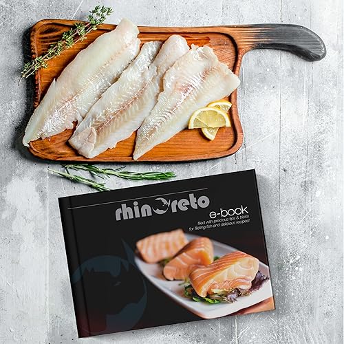 Miniatura 4 de Rhinoreto Cuchillo de filete de pescado y cuchillo de pesca con funda y herramienta de afilado. Cuchillo de filete para pescado y cuchillo de