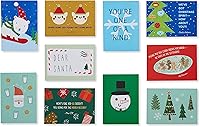 Vista 3 de American Greetings Mini tarjetas de Navidad para niños, loncheras de Papá Noel y amigos (40 unidades)