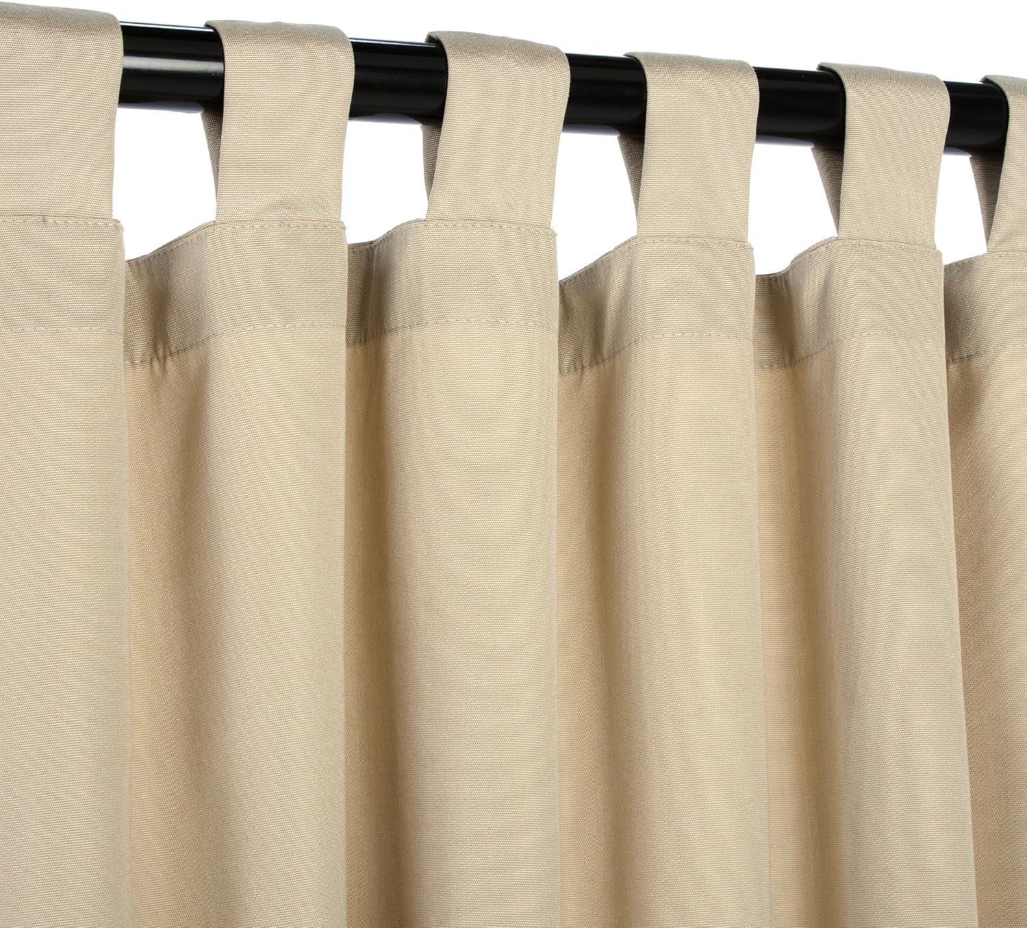 Sunbrella Outdoor Curtain Panel, Tab Top, 50 by 120 Inch