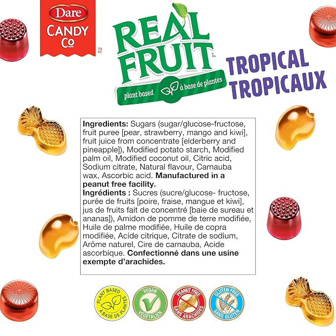 Gomitas Dare RealFruit sabor tropical 350g miniatura 5