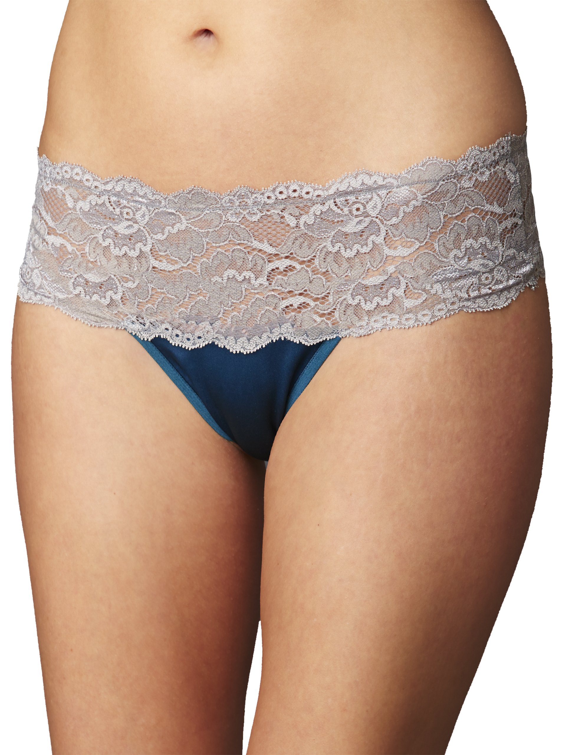 Julianna Rae Womens Silk Thong Beautiful Lace Stretch Waistband Indulgence Lingerie Beautiful Gift Packaging