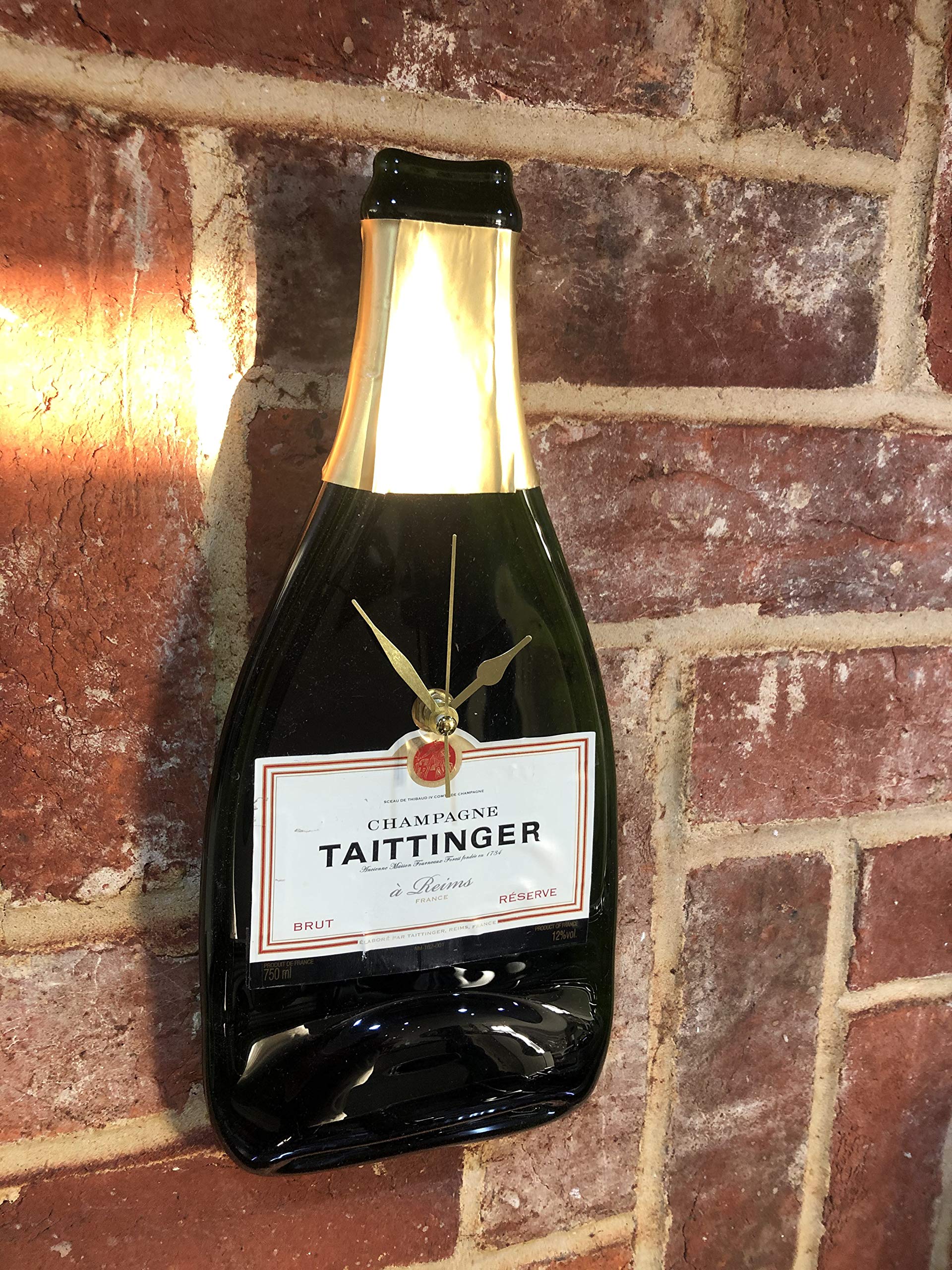 BottleClocks Taittinger Champagne Bottle Clock Wall Clock UK Made
