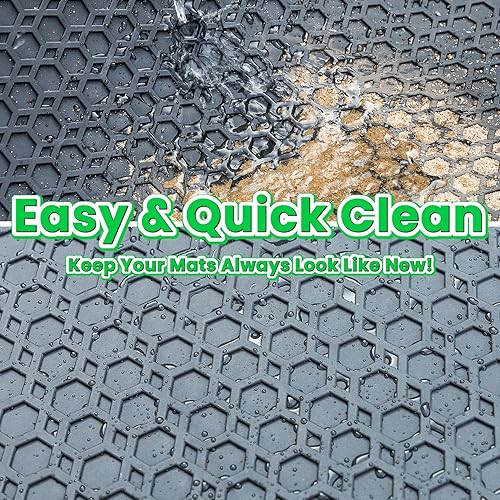 Miniatura 7 de Tapete de piso para Mazda CX-5 2017 2018 2019 2020 2021 2022 de goma resistente frente y forro trasero para todo tipo de clima, ajuste