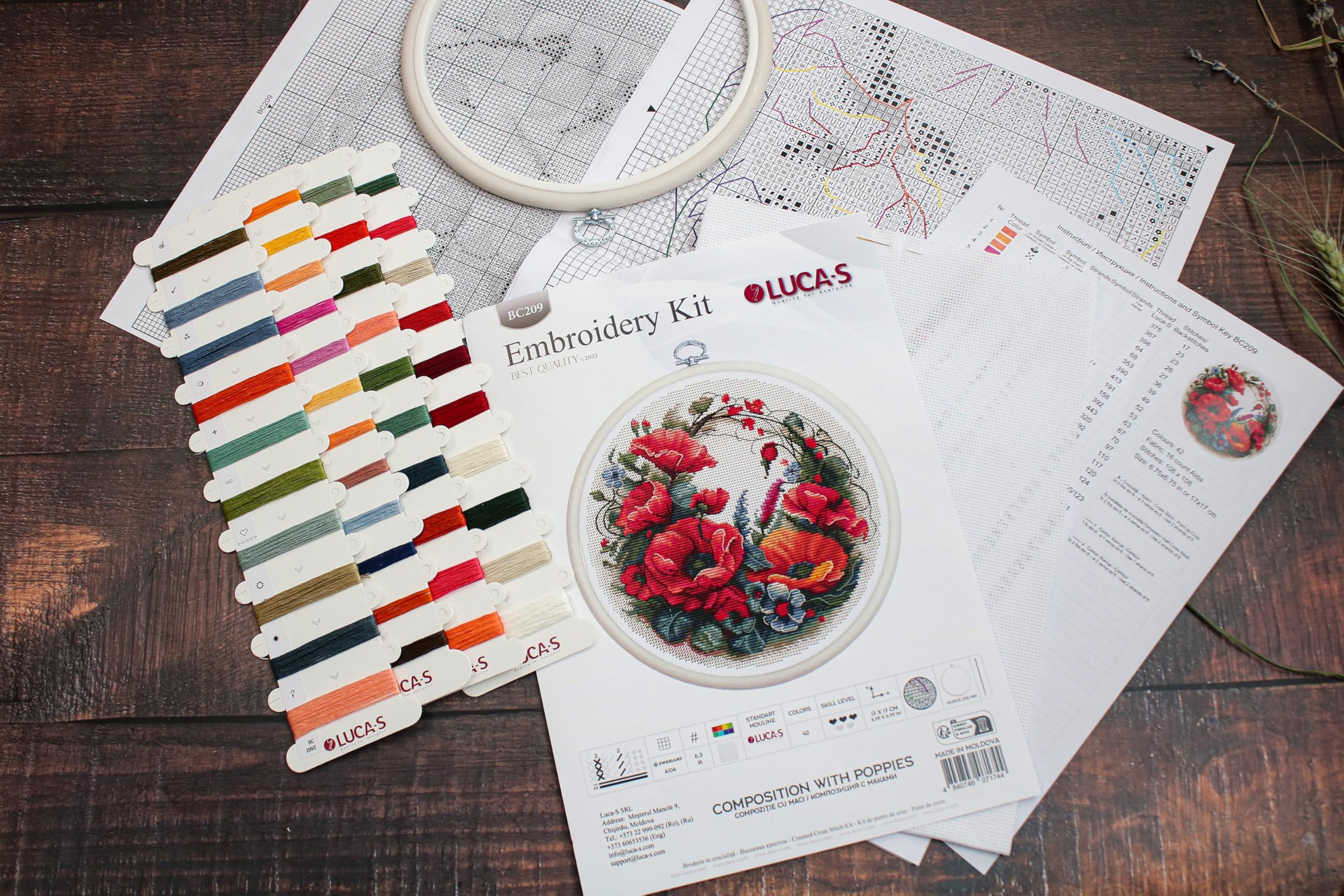 Luca-S K punto croce con cerchio - Composizione con | WhichOne