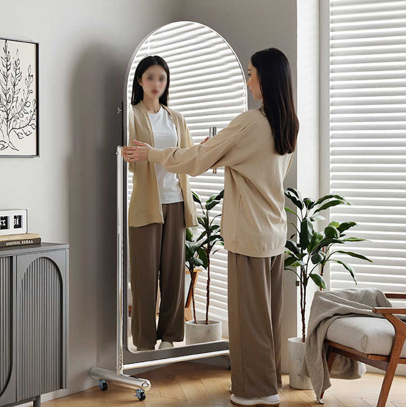 Amazon.co.jp: xinxin-home スタンドミラー キャスター付き 全身 姿見