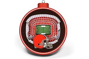 Unforgettable Football Memories: YouTheFan NFL 3D StadiumView Christmas Tree Ornament