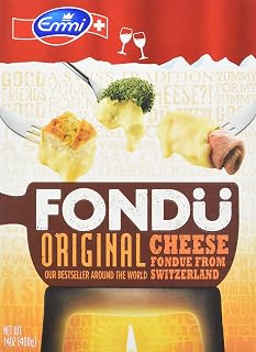 Emmi Swiss Fondue Cheese Ready to Use 400g (14 oz) - Authentic Fondue Suisse for Easy Home Melting
