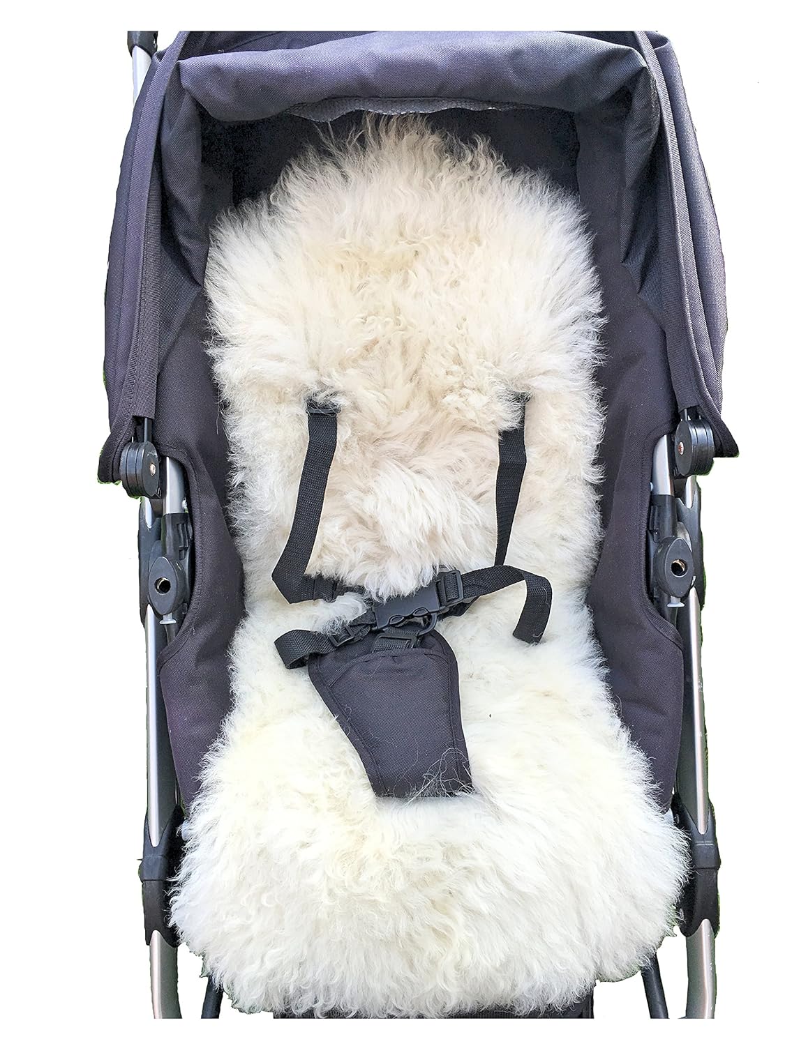Genuine Lambskin Fleece Baby Sheepskin Stroller Liner