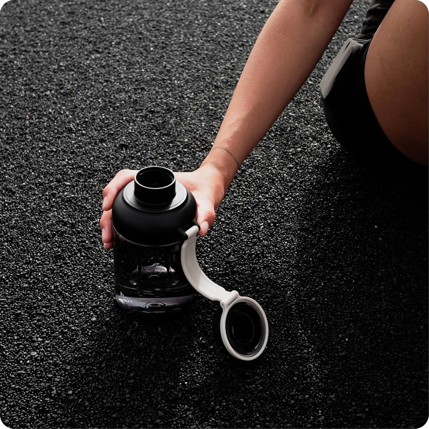 BOBBER 20 oz Tritan Water Bottle with Carry Strap & Strainer Lid — Premium Quality, Dishwasher Safe, Great for Gym, Squat — BPA Free, Leak Proof Workout Bottle for Men, Women (Black) - Image 7