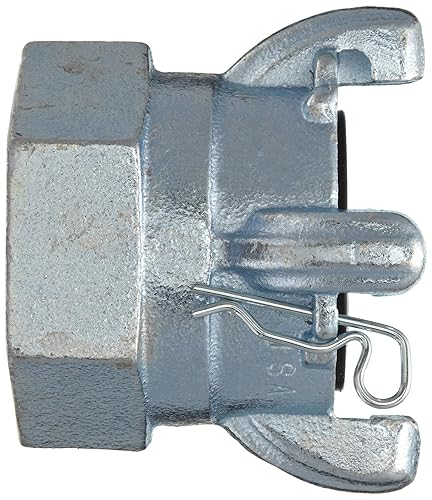 Miniatura 2 de Dixon Air King AM28 - Manguera de aire de hierro, acoplamiento de acción rápida de 4 lengüetas, extremo hembra NPT de 2 pulgadas