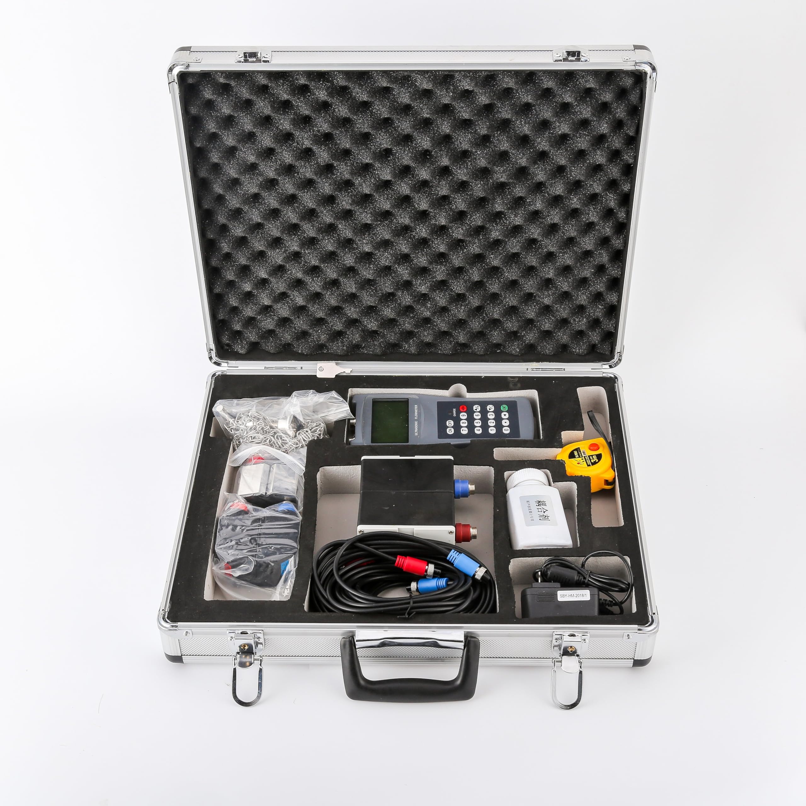 Handheld Clamp-On Ultrasonic Flow Meter for Fuel Hydraulic +/-1% Accuracy for Industrial Inspection