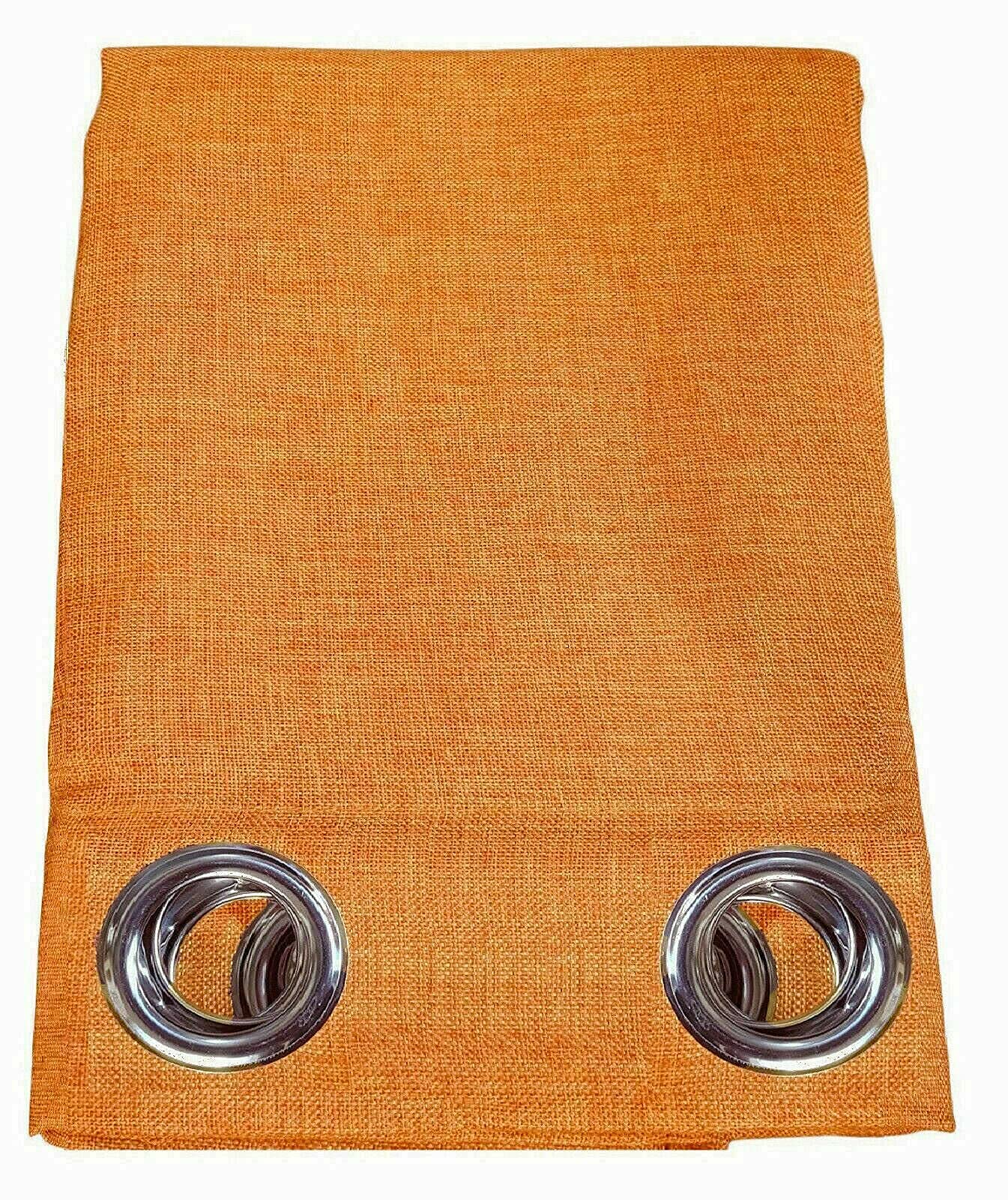Pannello Arredo Casa Tenda Semicoprente Canapone da Arredamento con Anelli Borchie 140x280 cm Tinta Unita Misura Vari Colori (140X290, LVC-8/Arancione