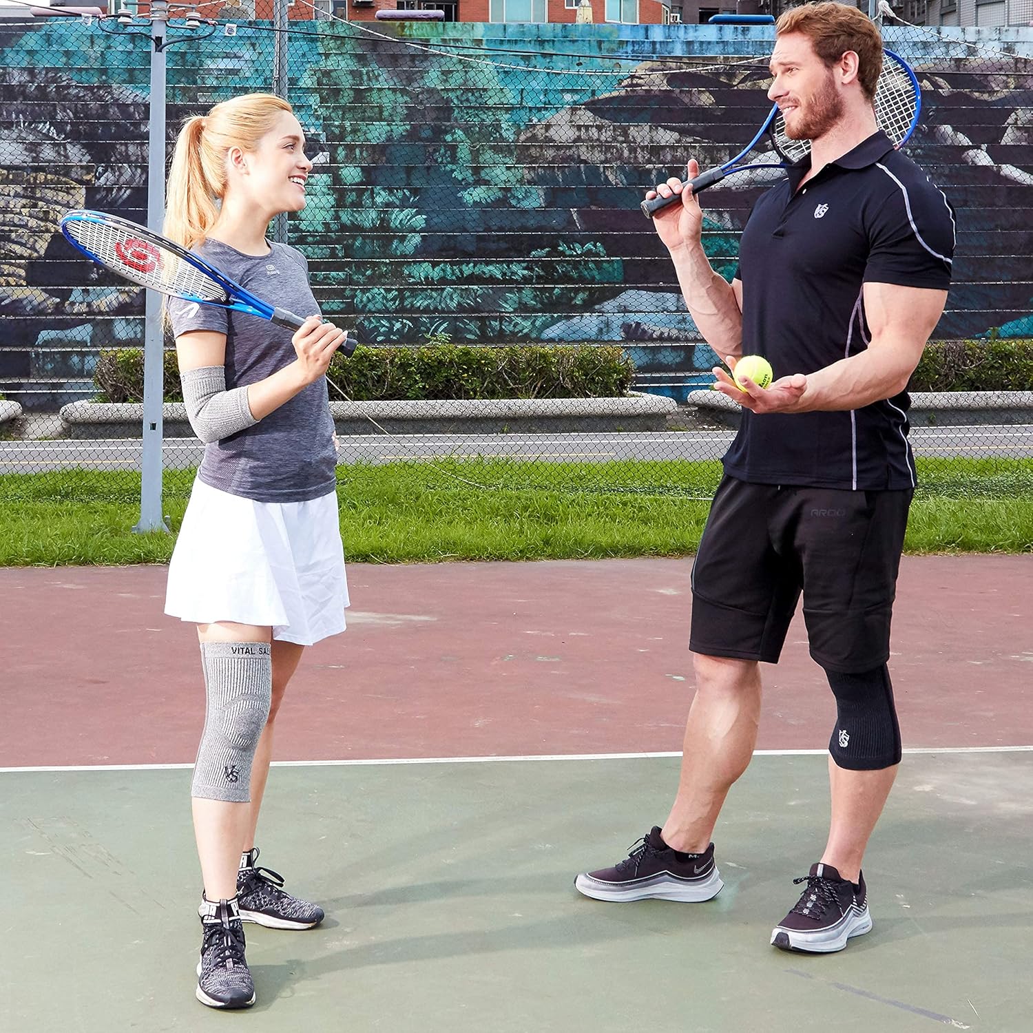 Exclusive Vital Salveo Knee Compression Sleeve Swelling Recovery Knee Brace S-Support Pain Relief for Men Women Unisex Running Gym Workout Sports Light Grey (1PC) XXXL One-Day Sale: Up to 70% Off Vital Salveo Knee Compression Sleeve Swelling Recovery Knee Brace S-Support Pain Relief for Men Women Unisex Running Gym Workout Sports Light Grey (1PC) XXXL
