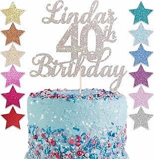 Custom Glitter Cake Topper, Personalised Cake Topper, Any Words Cake Topper, Any Age & Name, Glitter Topper, 22 different colours (White, Glitter)