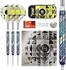 Target Darts Luke Littler Edge Steel Tip Swiss Point Dart Set, 22G/23G/24G | 95% Tungsten Darts, “The Nuke” Player Edition with Takoma Wallet, Additional Fire Points & No.2 K-Flex Flights