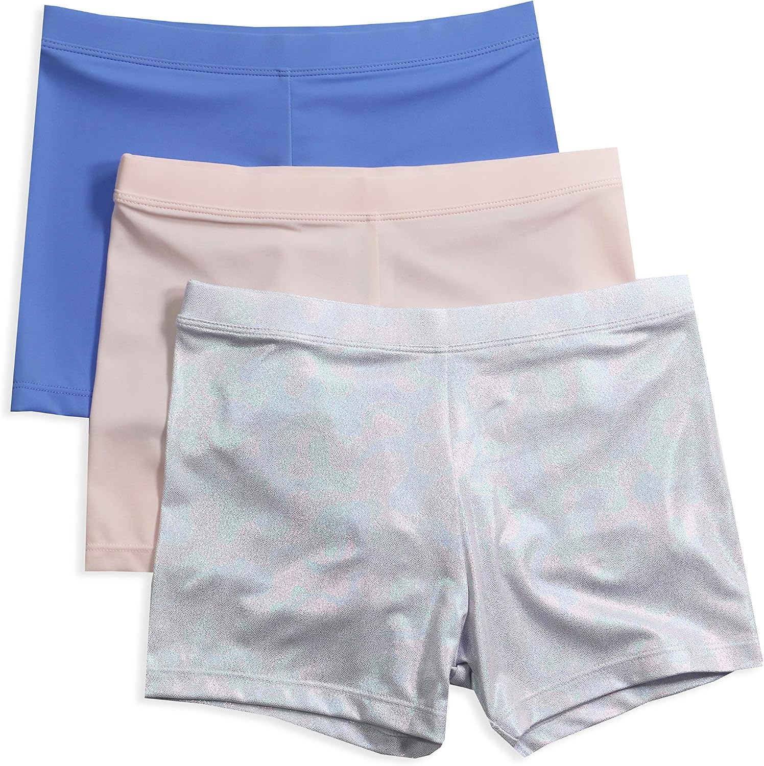 Playground Pals Girls' Breathable Play Short, 3 Pack