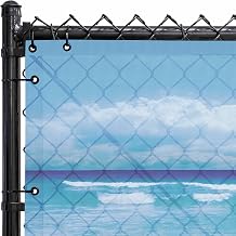 FenceScreen 211 Series Scenic Designer Fence Screen Sandy Beach
