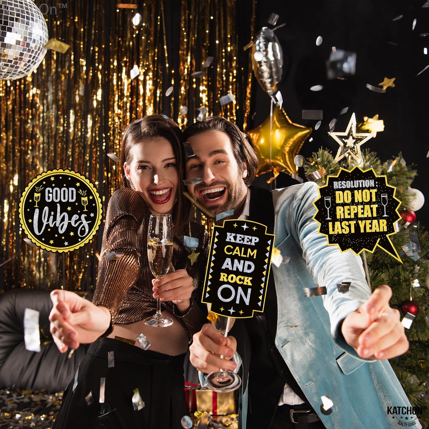 New Years Eve Photo Booth Props 2023 - Pack of 35, Happy New Year Decorations 2023 | New Years Eve Party Supplies 2023 | Holiday Photo Booth Props | 2023 New Years Decorations, NYE Decorations 2023 : Home & Kitchen