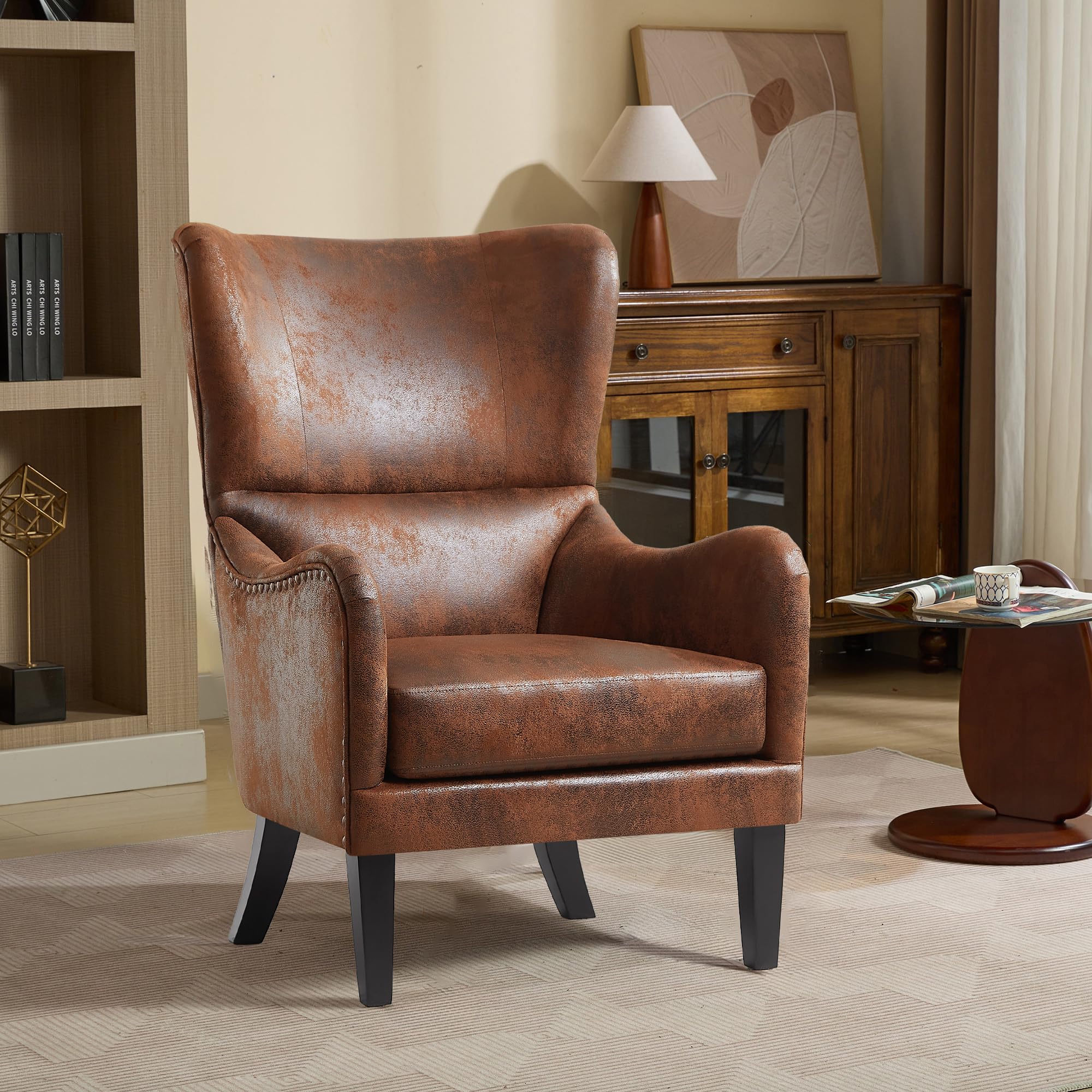 Amazon.com: Sirearx Mid-Century Modern Wingback Chairs, Accent