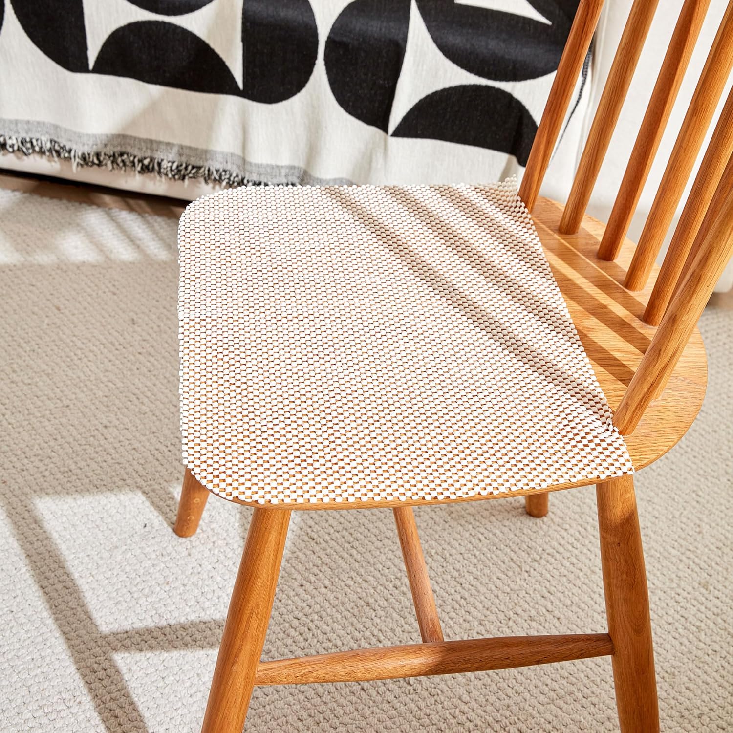 YU FENG 1 Pack Non Slip Rug Pad 2x3 Feet Strong Grip Carpet Pads Gripper Keeps Rugs in Place Extra Thick Pad for Hardwood Floors Area Rug Pad for Under Rugs Easy to Cut