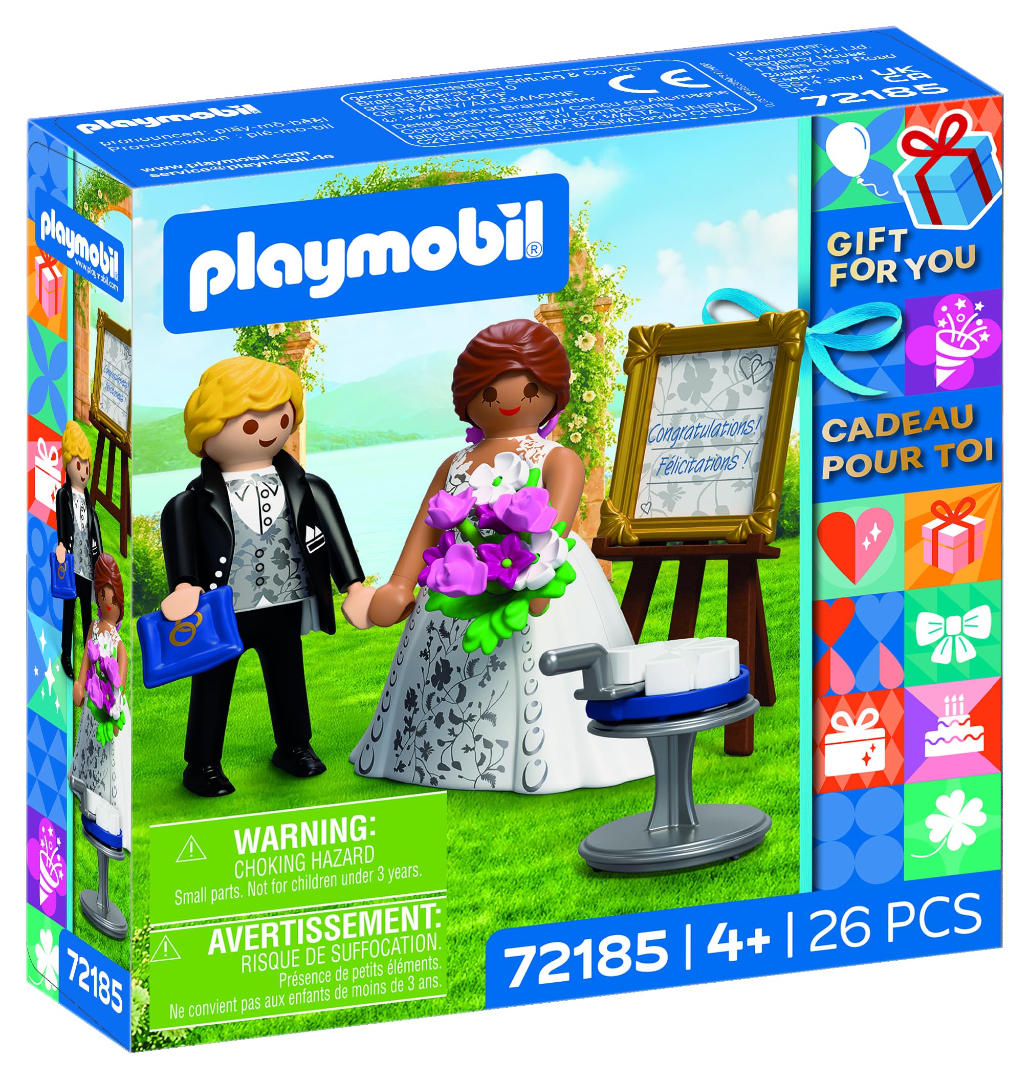 Playmobil Wedding Figure with Wedding Accessories, for Ages 4 and up, Role-Play, Imaginative Storytelling