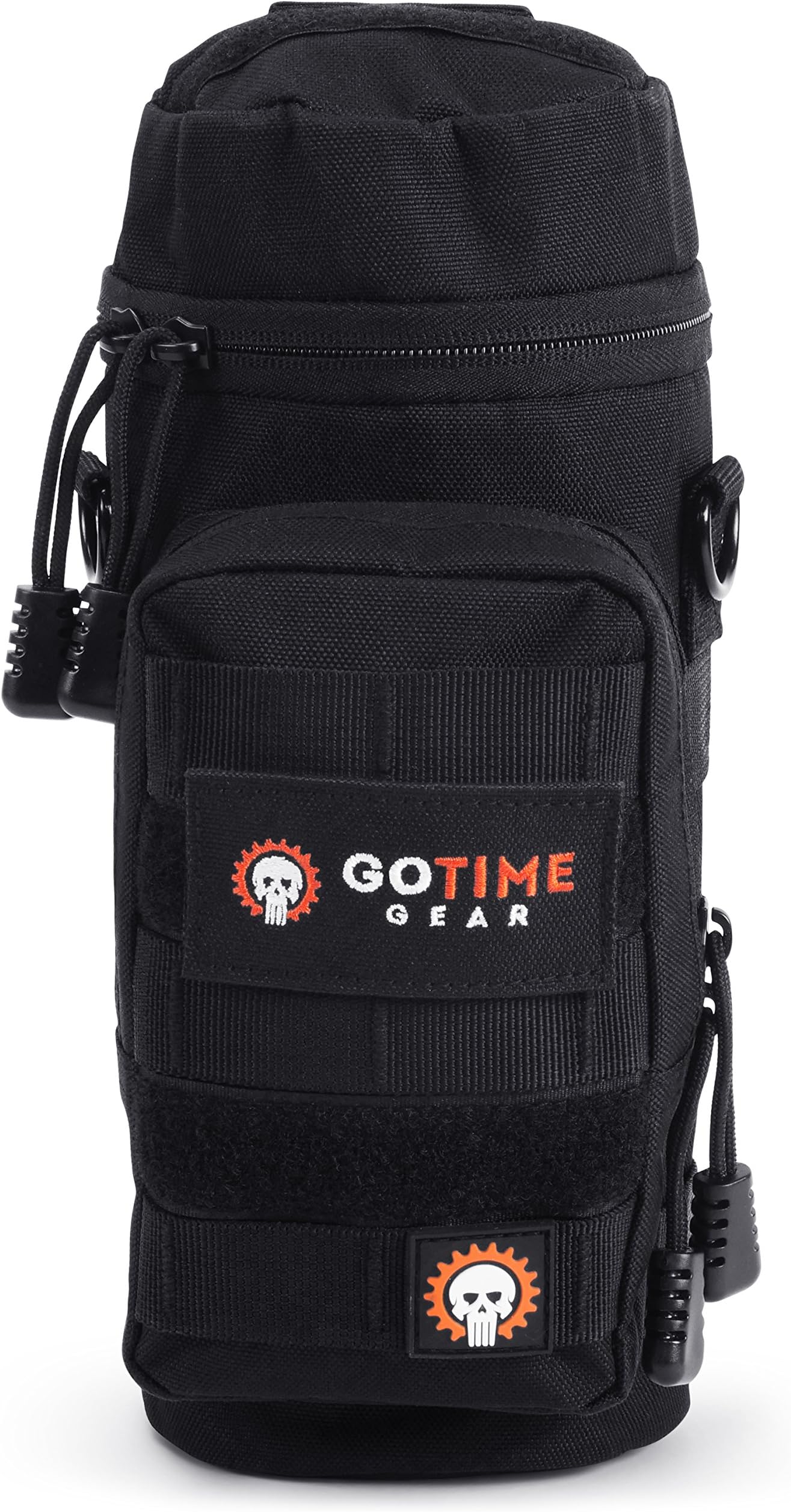 Go Time Gear Molle Water Bottle Holder, Water Bottle Bag for Backpacks, Tactical Canteen Pouch and Water Bottle Caddy, Molle Accessories and Water Pouch, Fits Up to 40 oz.