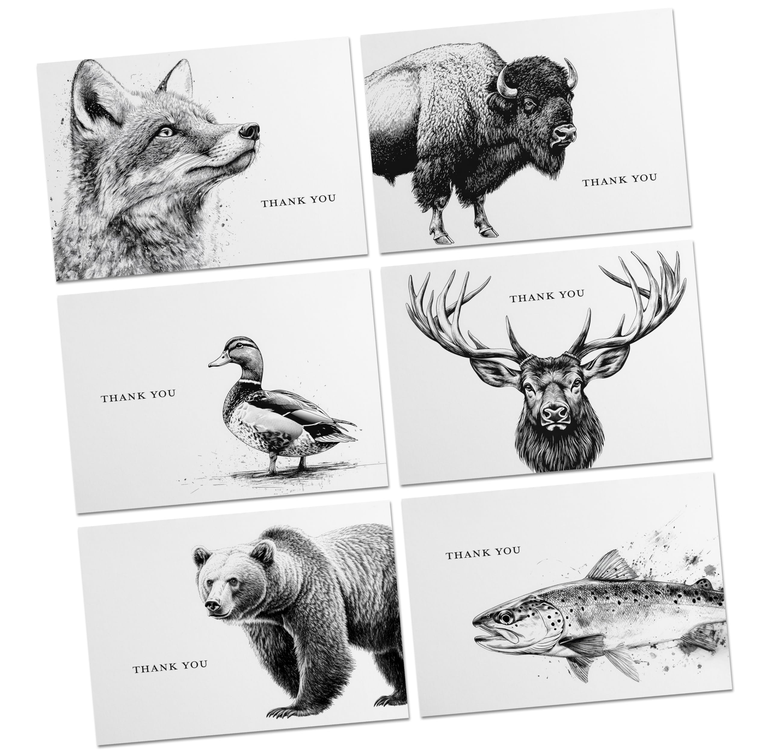 Amazon.com : Timber Box Design - Notecard Stationary Set - Set of