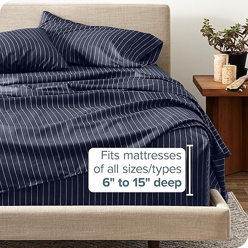 Miniatura 149 de Bare Home Juego de sábanas de tamaño individual XL, tamaño de dormitorio universitario, sábanas de microfibra ultrasuave de 1800 hilos, bolsillos 22