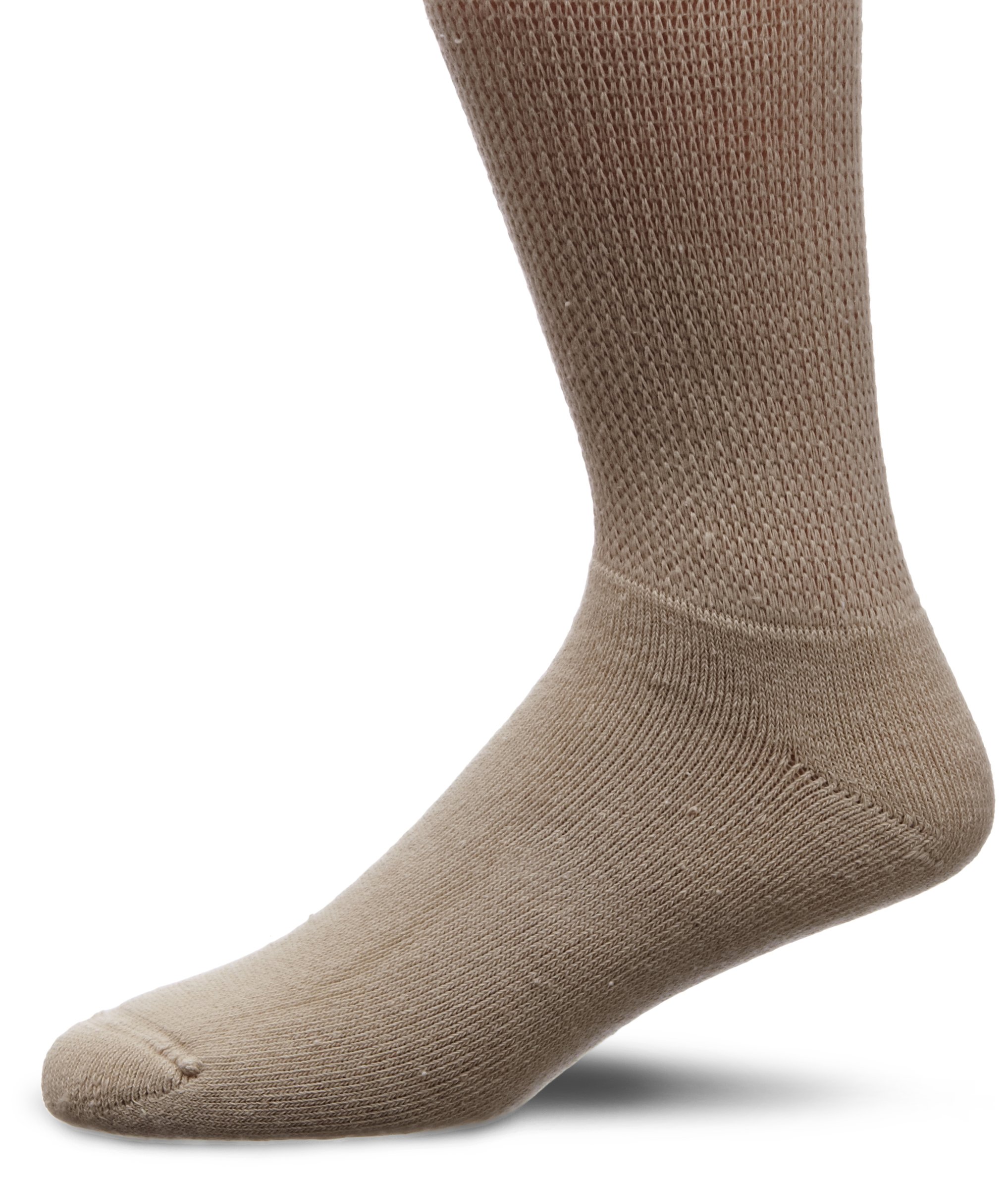 HJ HALL Diabetic HJ1351 Men's Socks Oatmeal Size 6 to 11