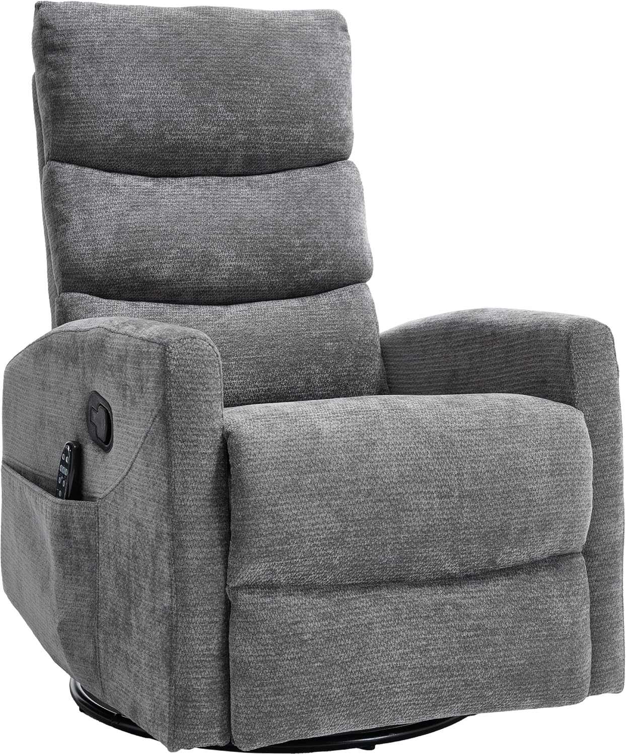 Amazon.com: PELUMY 360° Swivel Rocker Recliner with Heat & Vibration ...