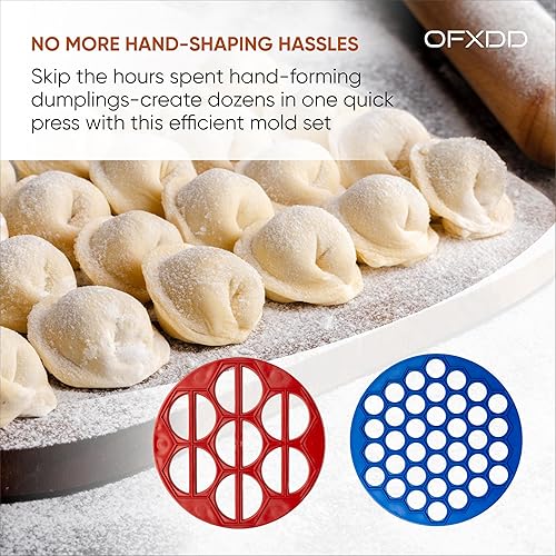 Miniatura 4 de Vareniki Maker - Molde de plástico  Paquete de 2  Fabricante ruso Pelmeni  Molde de plástico para uso en cocina para Vareniki y Pelmeni