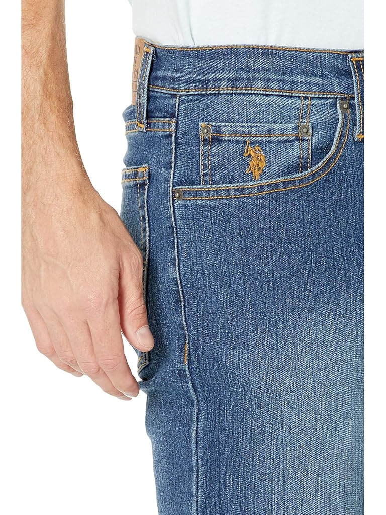 U.S. POLO ASSN. Stretch Slim Straight Five-Pocket Denim Jeans