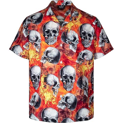 MIKENKO Funny Hawaiian Shirt Tropical Short Sleeve Summer Beach Button Down Beer Bigfoot Hawaiian Shirts for Men 3XL 4XL