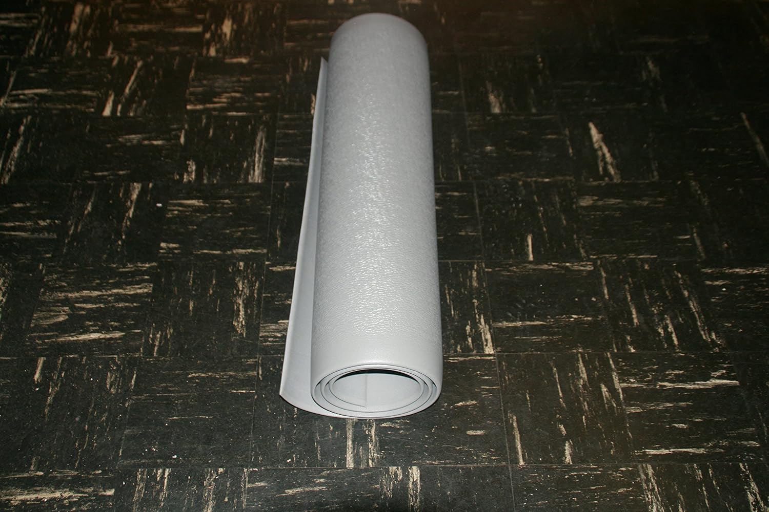 Rhino Mats CST-2460-38G Comfort Step Textured Vinyl Foam Anti-Fatigue Mat, 2' Width x 5' Length x 3/8" Thickness, Gray