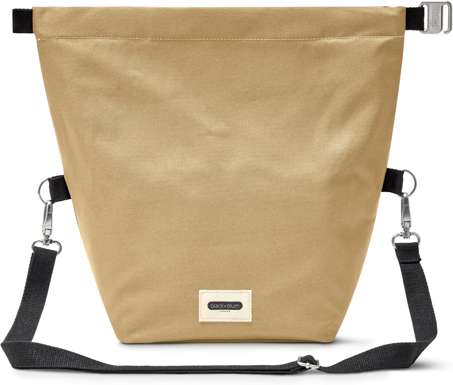 BLACK + BLUM Insulated Lunch Bag 10L - Recycled Roll Top Cool Bag With Shoulder Strap, Leak Proof Thermal Cooler for Women & Men, Reusable Packed Meal Carrier, BPA Free (Clay)