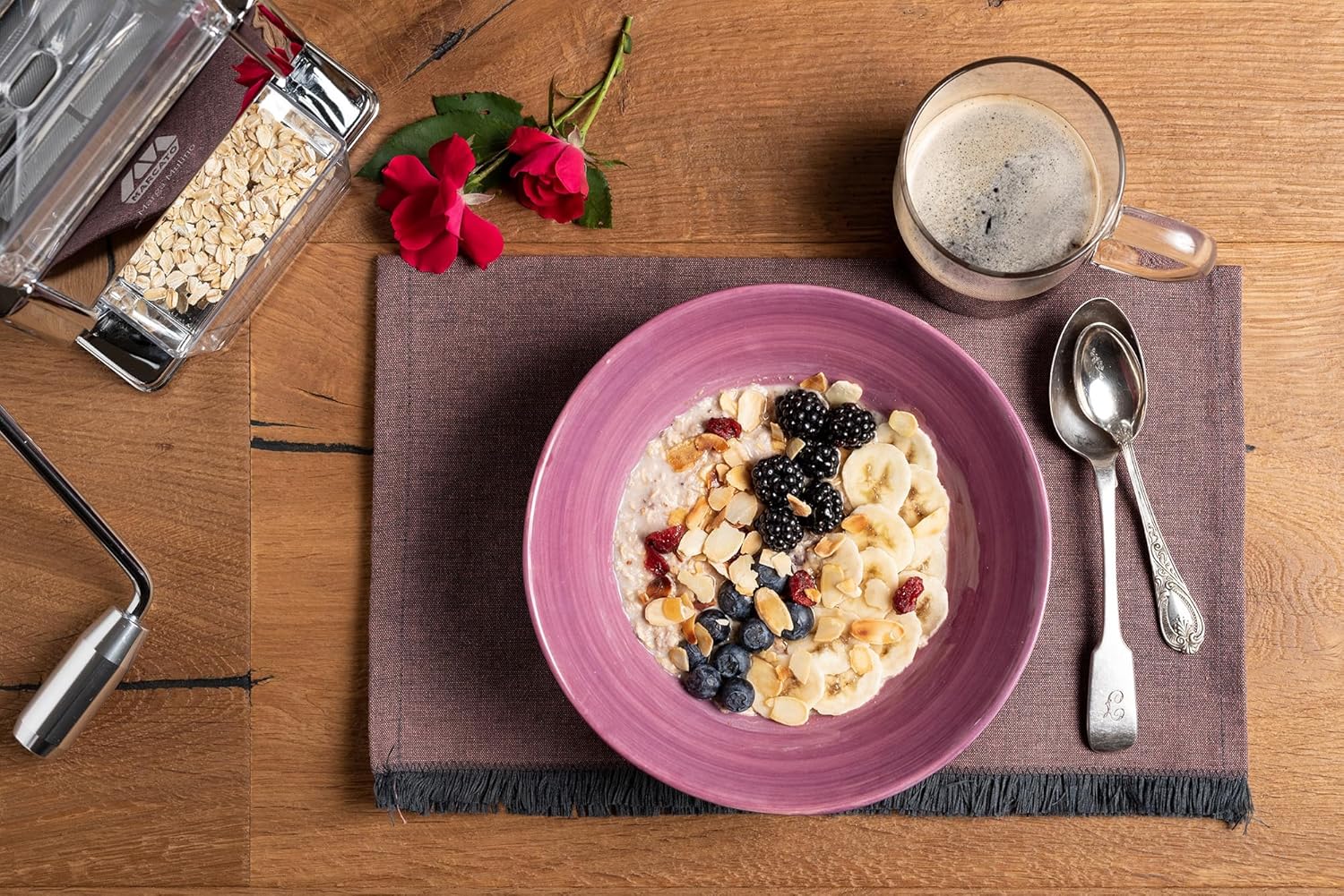 MARCATO Made in Italy Marga Mulino Mill & Grain Crusher, Chrome Steel