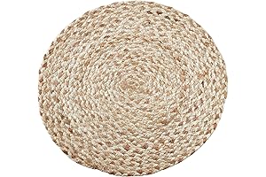 SARO LIFESTYLE Finley Collection Woven Design Jute Placemats