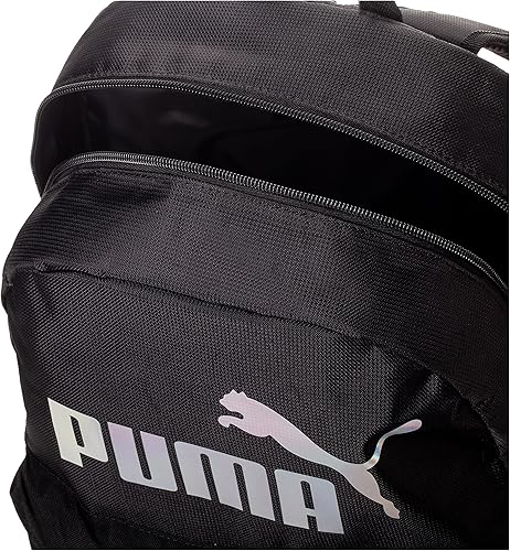 Miniatura 5 de PUMA unisex adult Dash Backpacks BlackRainbow One Size US negro, Negro/Atardecer, Gris/Dorado