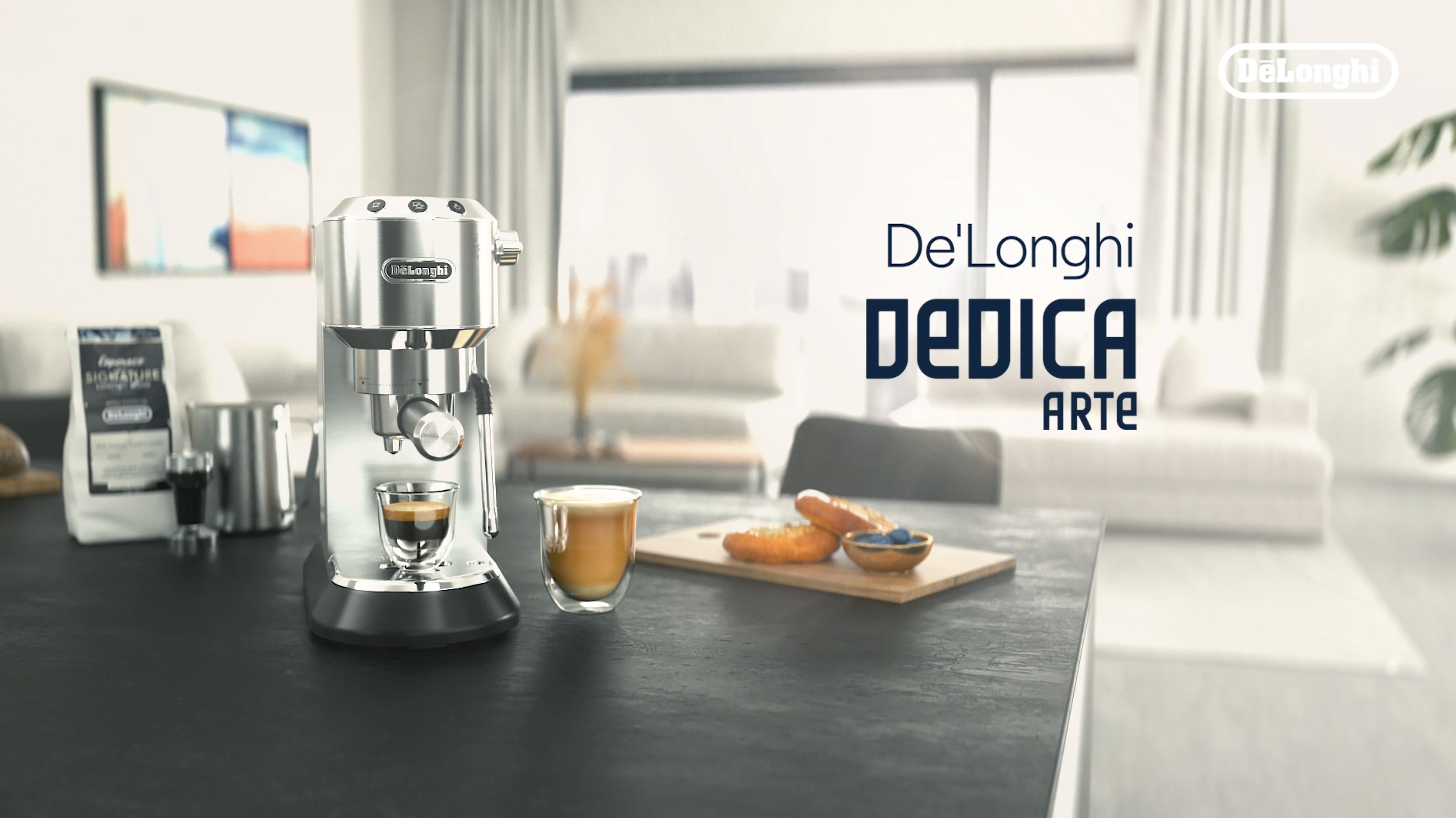 De'Longhi Dedica Arte Espresso Machine with Milk Frother