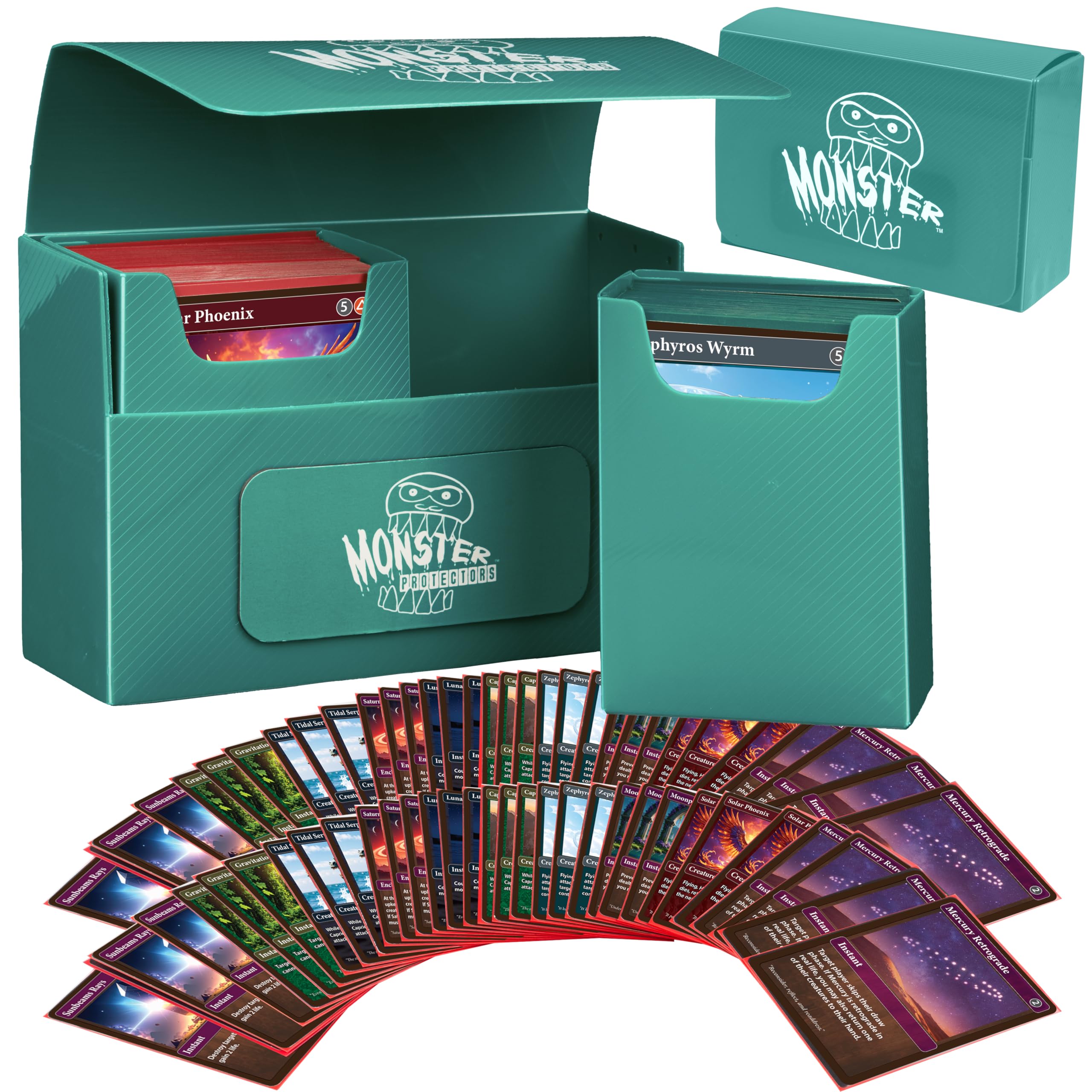 Amazon.com: Monster Protectors Magnetic Double Deck Box- Green
