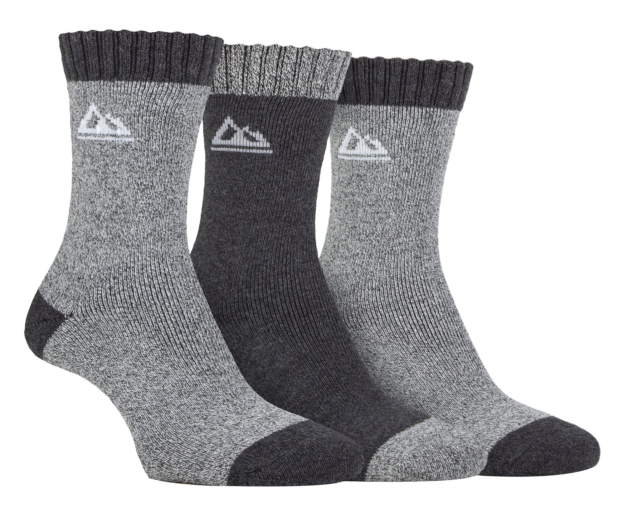 Storm Bloc - 3 Pack Womens Performance Polyester Boot Socks | Outdoor Walking Hiking Trekking Socks (4-8, Charcoal/Grey), SBLS052