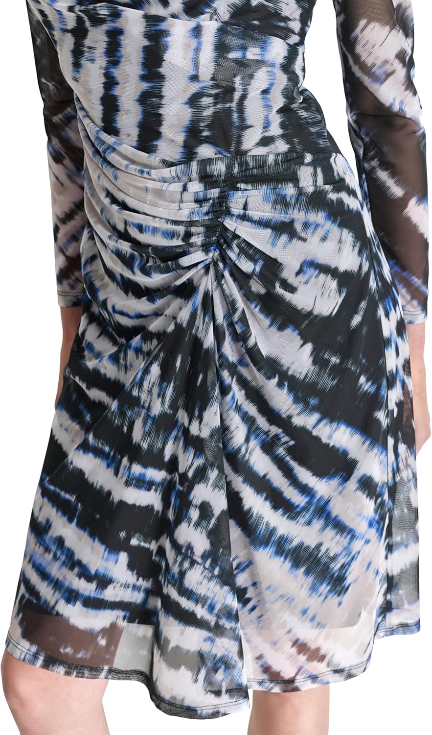 DKNY Womens Long Sleeve Jewel Neck Mini Sheath Dress - Image 6