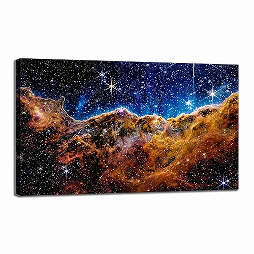 James Webb Telescope Carina Nebula Canvas Printed Poster Wall Painting