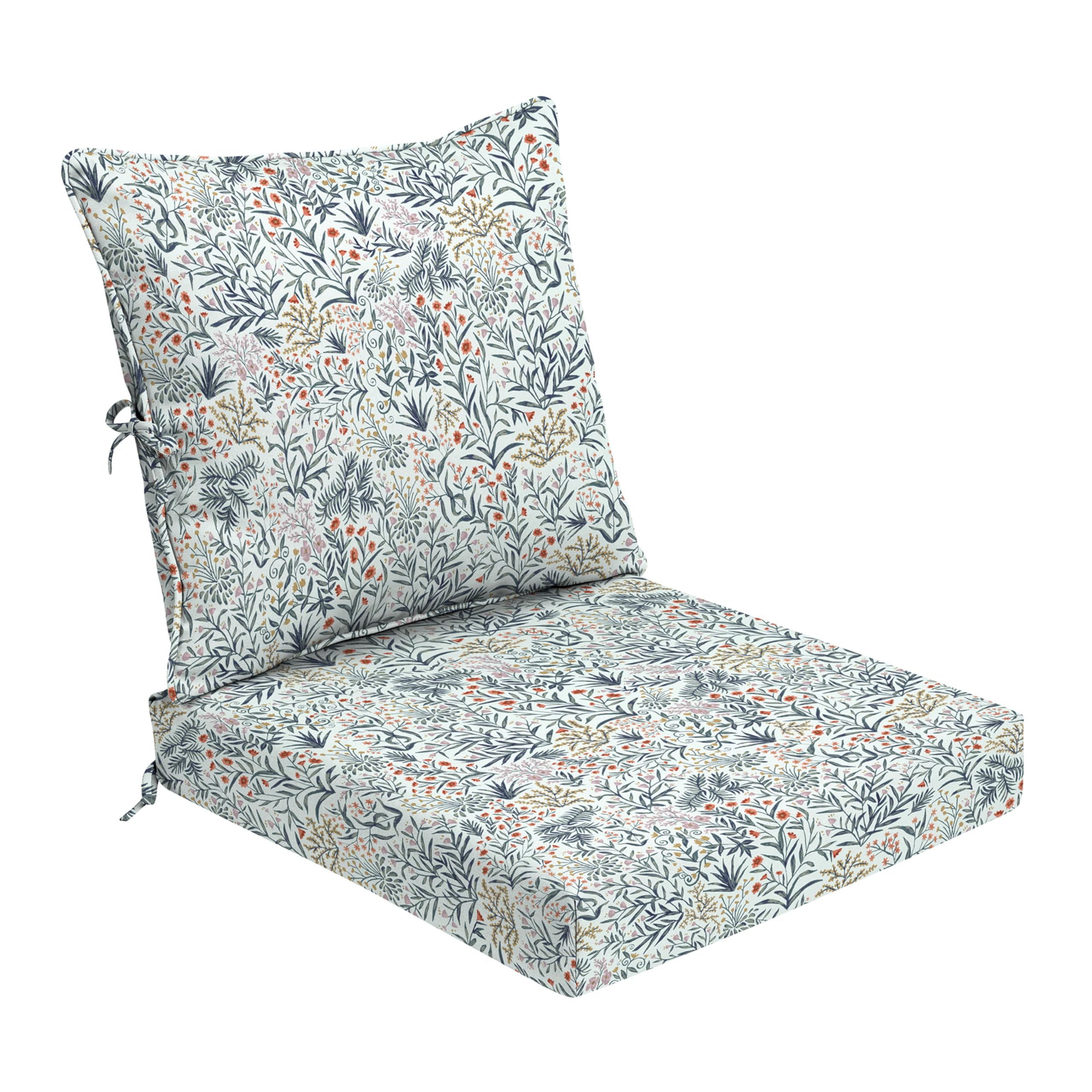 Arden Foam Outdoor Deep Seat Cushion Set, 24 x 24, Made with ProFoam, Rain-Proof, Fade Resistant, Pistachio Botanical-image-48