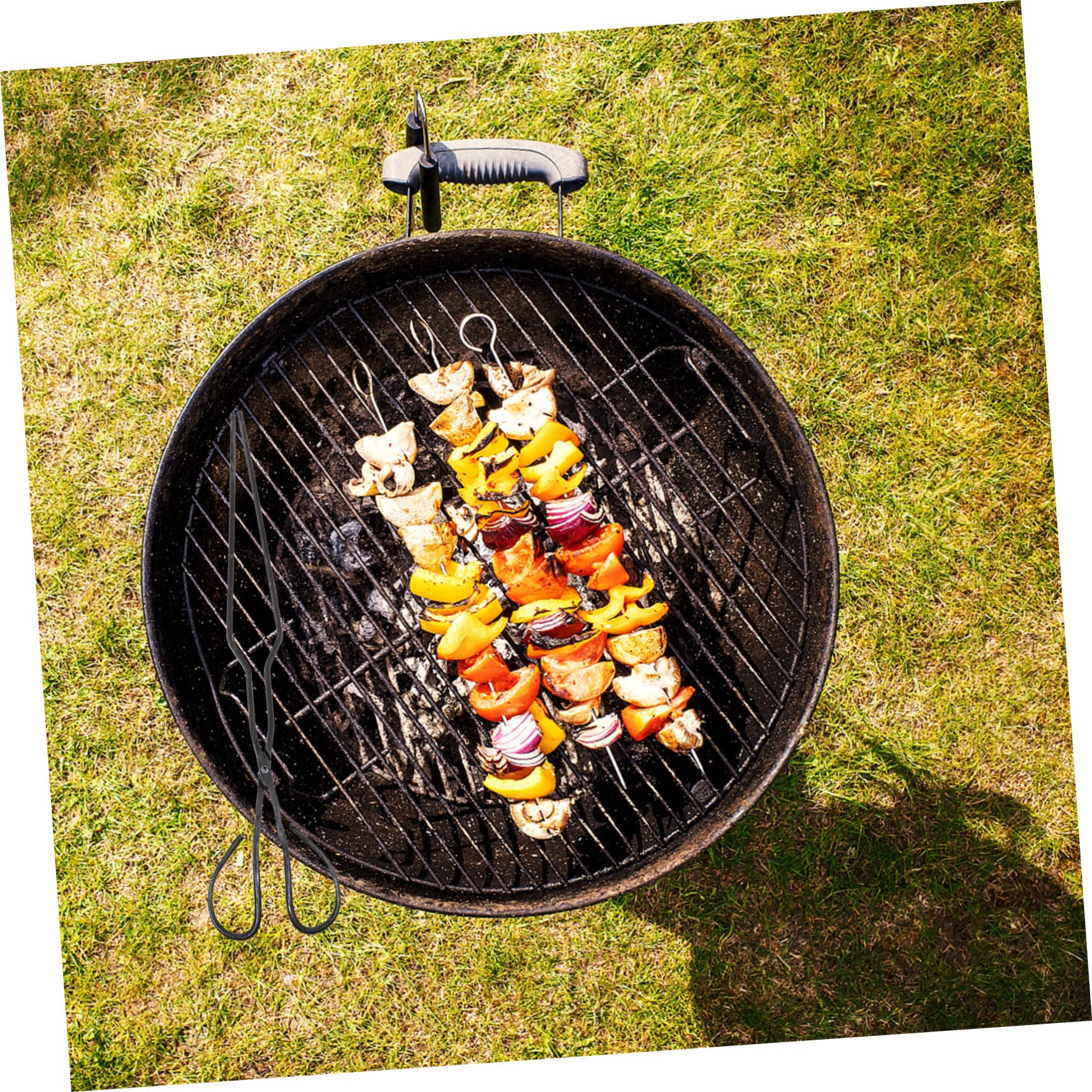 2 Pezzi Pinze Per Legna Da Ardere Lunga Pinza Per Clip Per Carbone in Ferro Morsetto Per Carbone Per Barbecue Clip Per Bricchette
