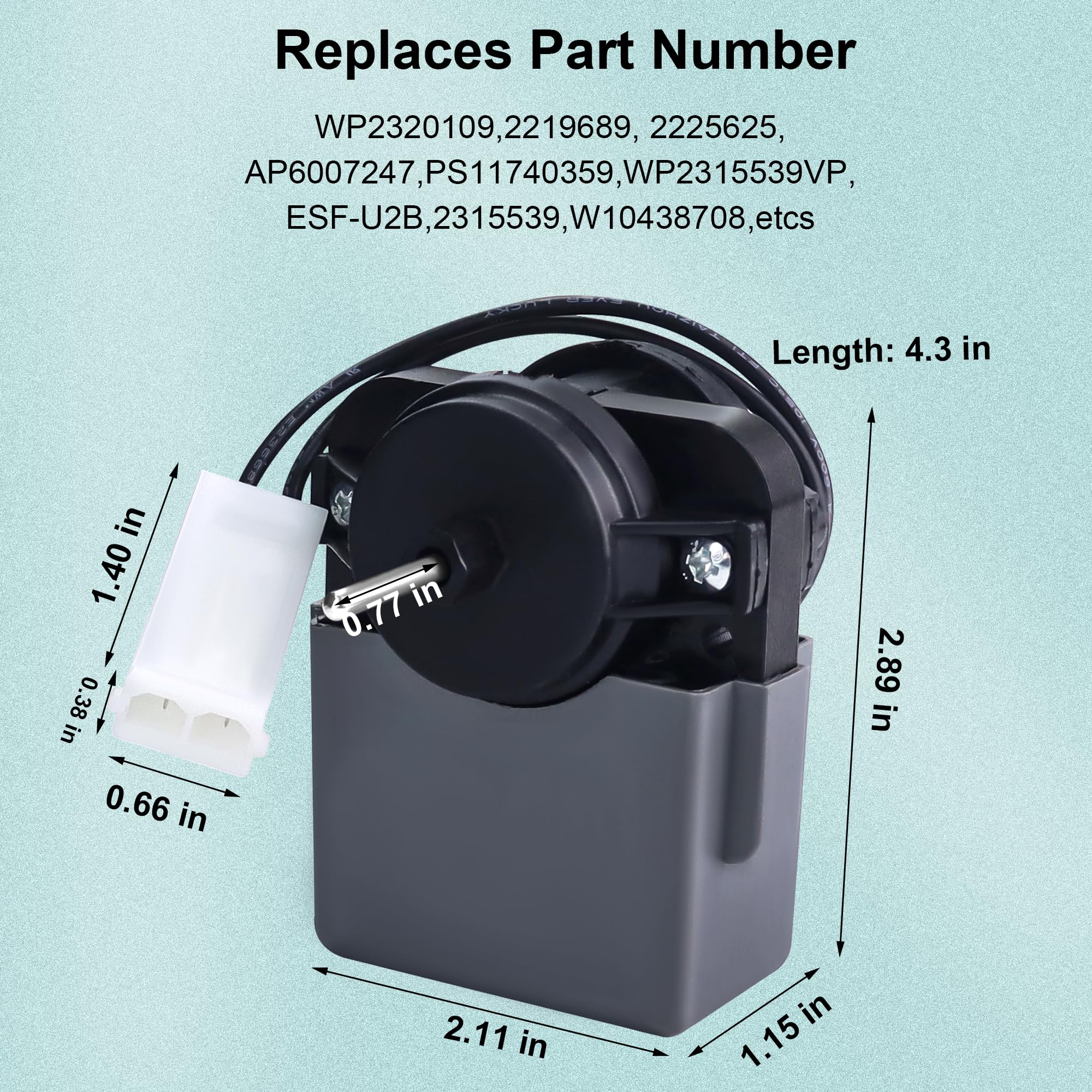 Amazon.com: 2315539 Refrigerator Evaporator Fan Motor by Romalon 