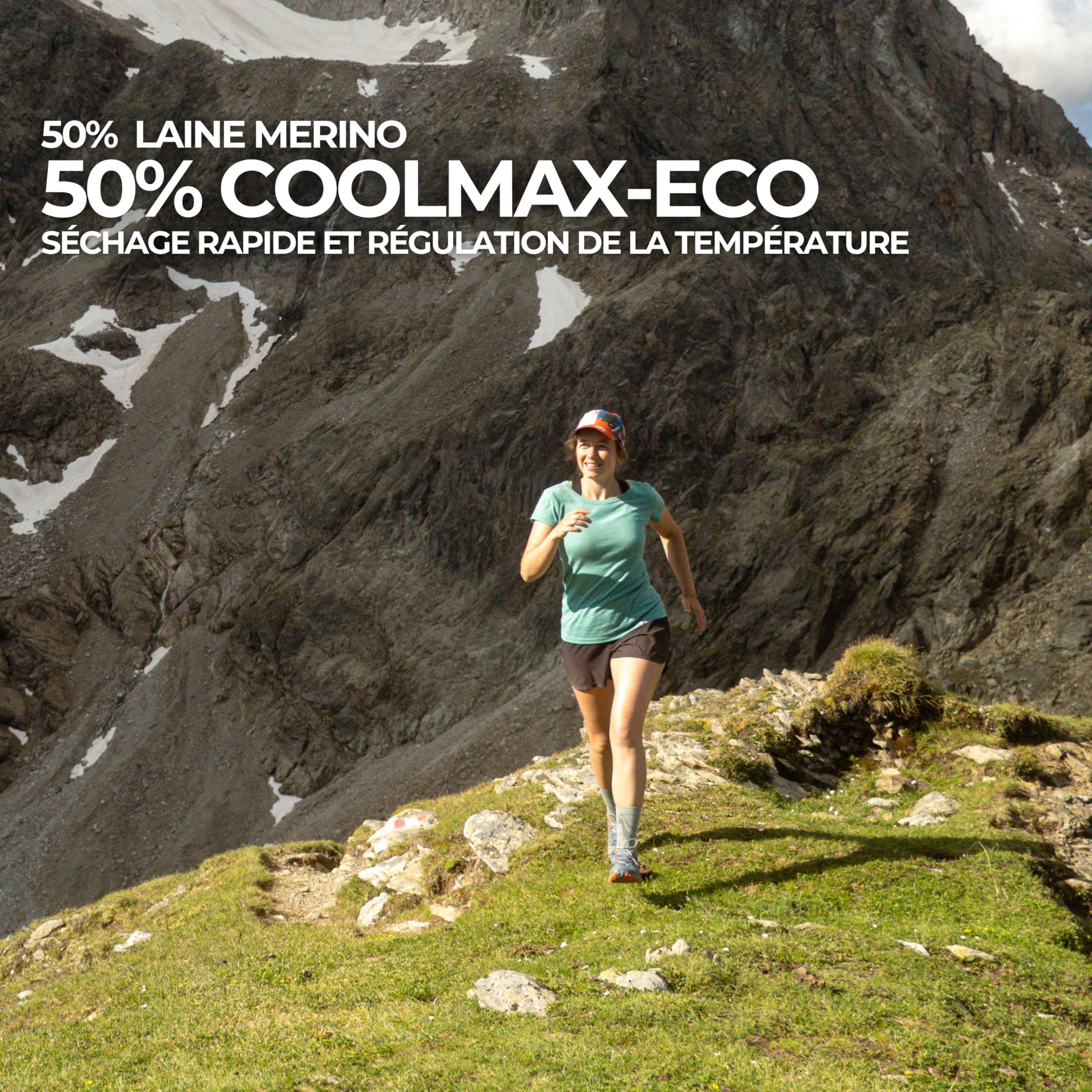 ALPIN LOACKER Coolmax Merino T-Shirt en Laine mérinos pour Femme à Manches Courtes 150 g/m² I T-Shirt en Laine mérinos et Haut Thermique