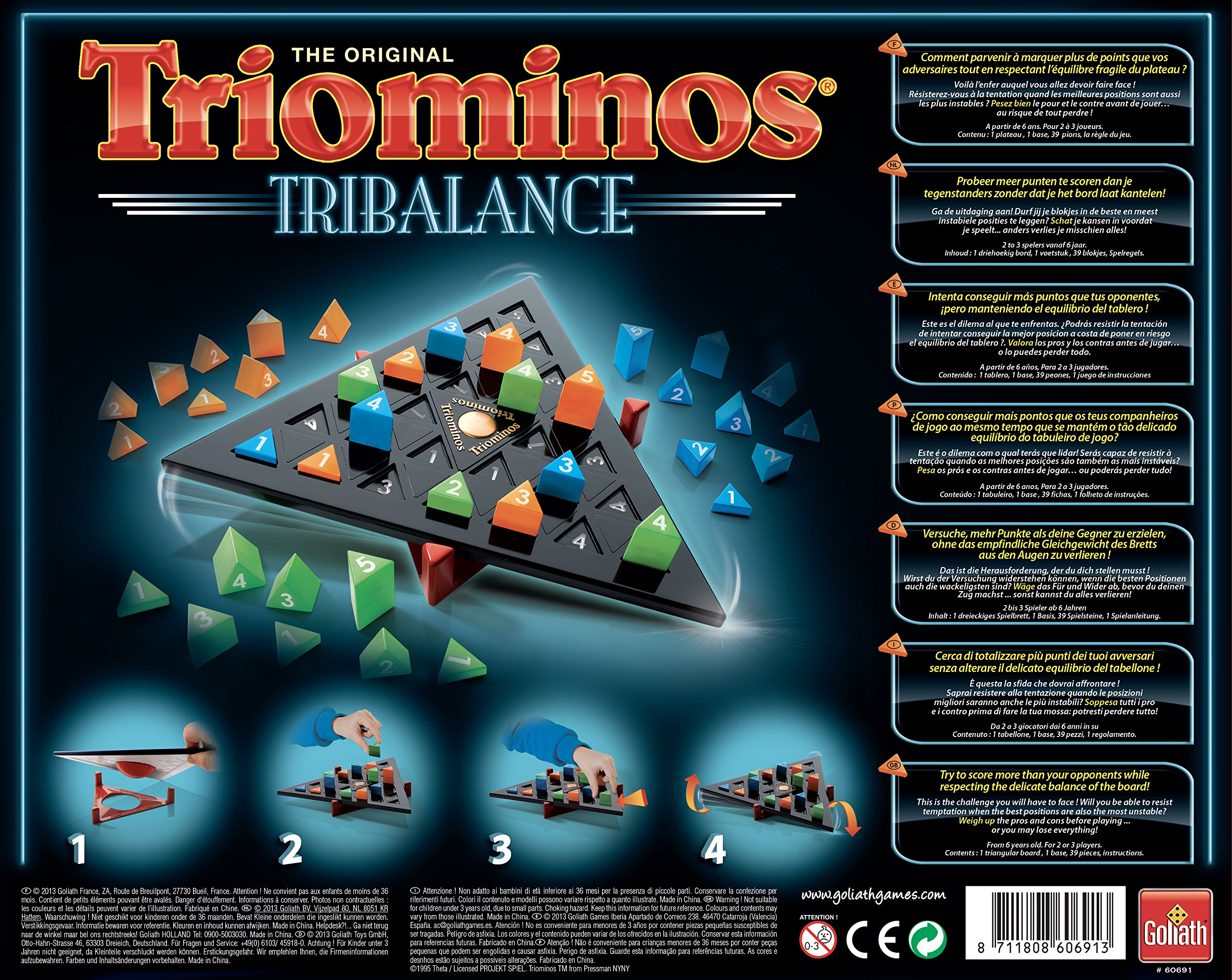 Goliath 60691006 Triominos Tri-Balance, gra rodzinna